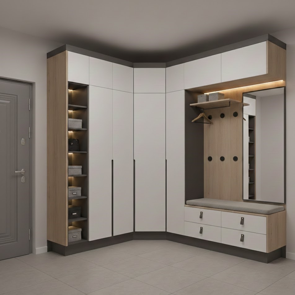 Köşeli Vestiyer Modelleri: Antrenizde Ölü Alanlara Son