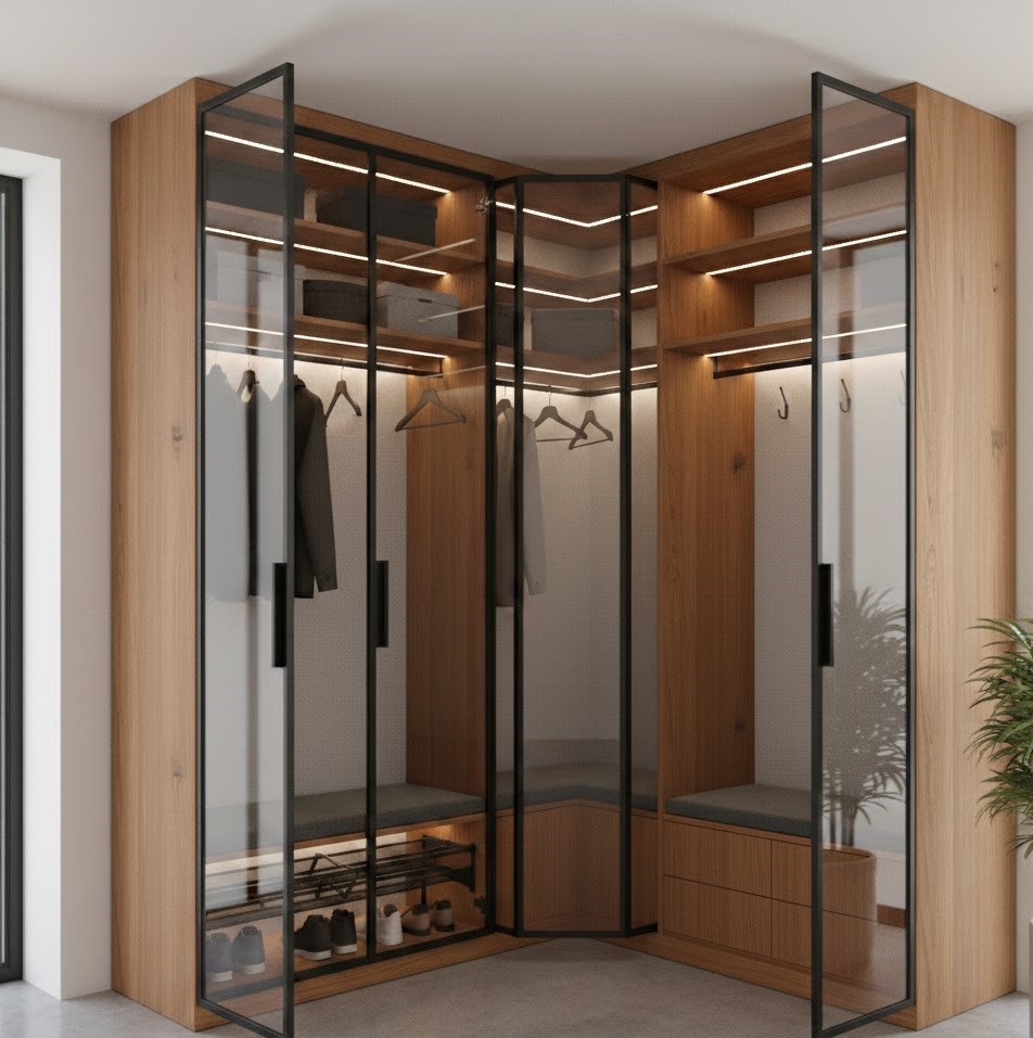 Camlı Vestiyer Modelleri: Antrenizde Modern ve Şeffaf Bir Dokunuş - Görsel 8