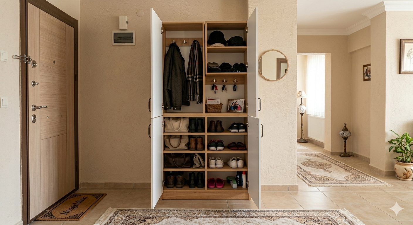 Kullanışlı Vestiyer Modelleri: Antrenizde Düzen ve Şıklığın Sırları - Görsel 5