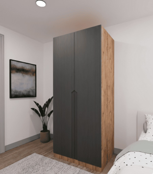 2 Kapaklı 2 Çekmeceli Gardırop - Görsel 4