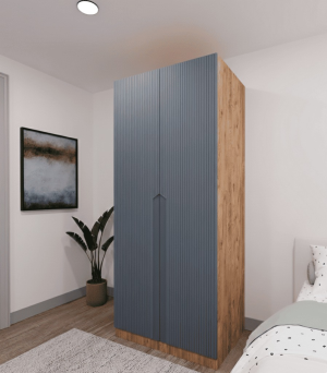 2 Kapaklı 2 Çekmeceli Gardırop - Görsel 8