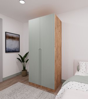 2 Kapaklı 2 Çekmeceli Gardırop - Görsel 10