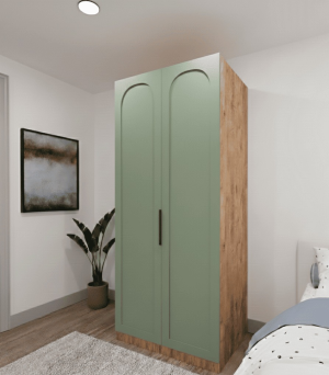 2 Kapaklı Ahşap Dolap - Görsel 8