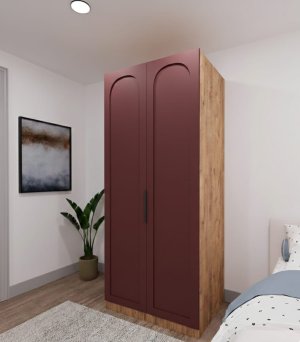 2 Kapaklı Ahşap Dolap - Görsel 10