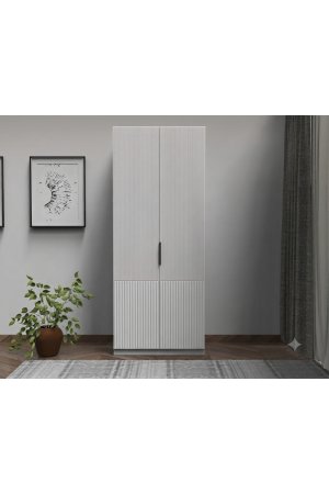2 Kapılı Askılı Dolap Membran Kapaklı - Görsel 1