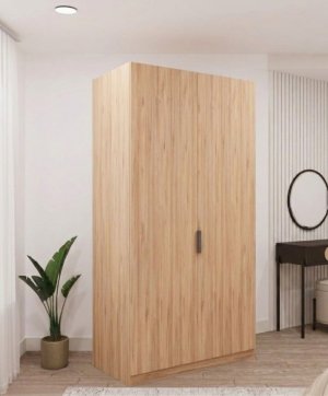 2 Kapılı Gardrop Ceviz %100 MDF - Görsel 1