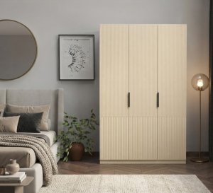 3 Kapaklı İçi Ahşap Gardrop