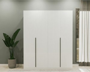 4 Kapaklı Elbise Dolabı Ahşap - Görsel 4