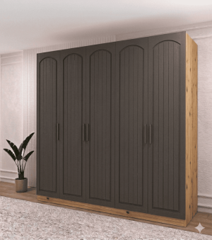 5 Kapaklı Elbise Dolabı - Görsel 2