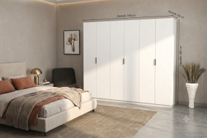 6 Kapili Gardirop 240 cm Genişlik 52 cm Derinlik - Görsel 2
