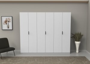 6 Kapili Gardirop 240 cm Genişlik 52 cm Derinlik - Görsel 4