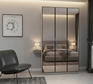 Ahşap renkli Komple Ayna Kapaklı Gardrop İçi MDF - Görsel 2