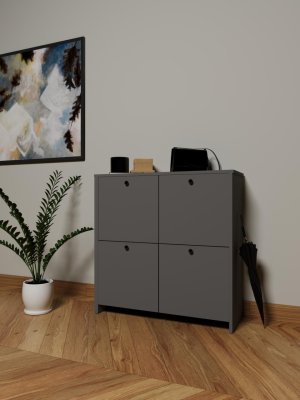 Antrasit Çok Amaçlı Dolap Modern