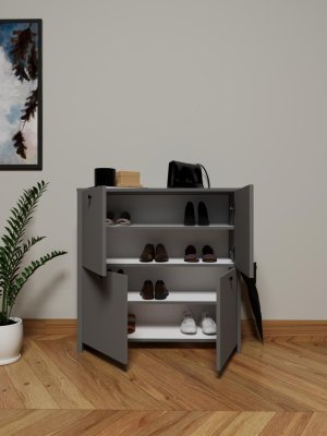 Antrasit Çok Amaçlı Dolap Modern - Görsel 2