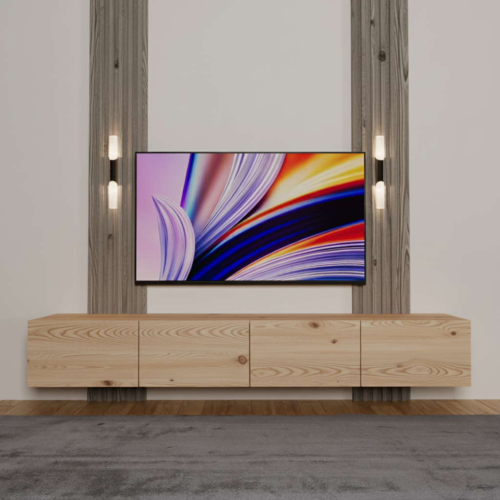 Atlantik Çam Desenli Tv Ünitesi