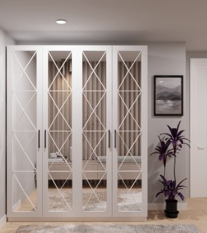 Baklava Desenli Ayna Portmanto Lake