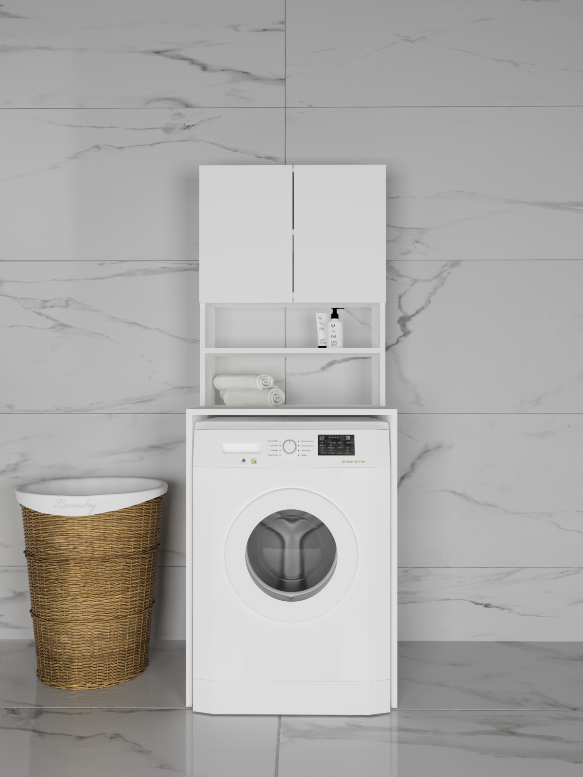 Banyo Çamaşır Makinesi Dolabı