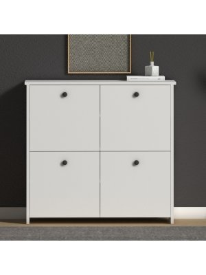 Beyaz Mutfak Çok Amaçlı Dolap Kapaklı