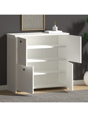 Beyaz Mutfak Çok Amaçlı Dolap Kapaklı - Görsel 2