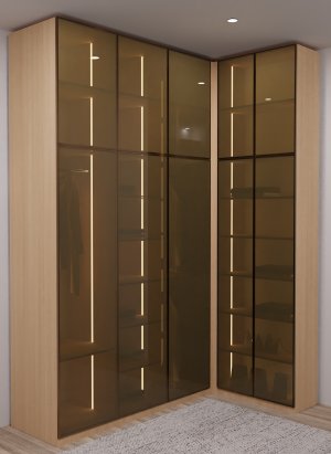 Cam Kapaklı Giysi Dolabı - Görsel 1