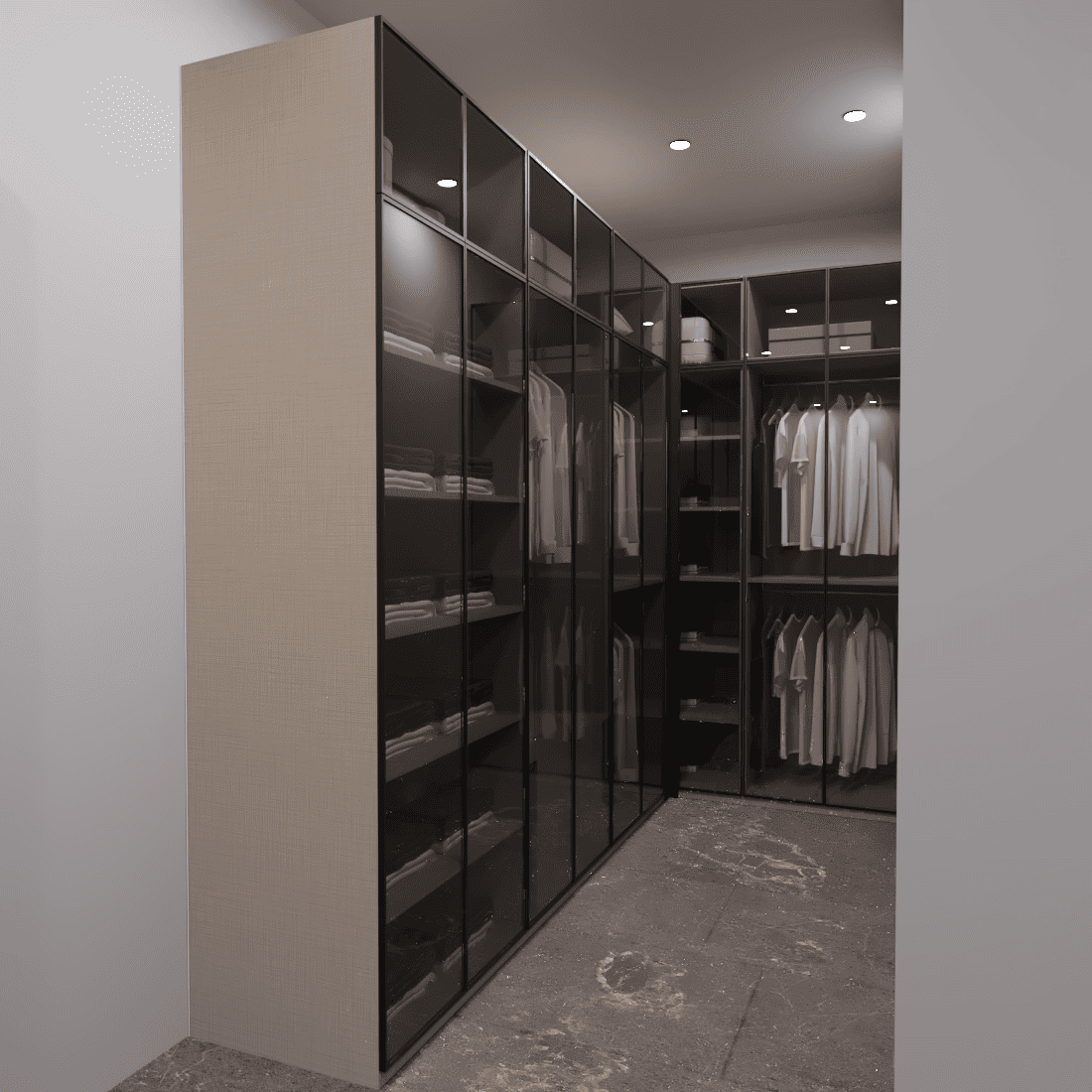 Cam Kapılı Gardırop