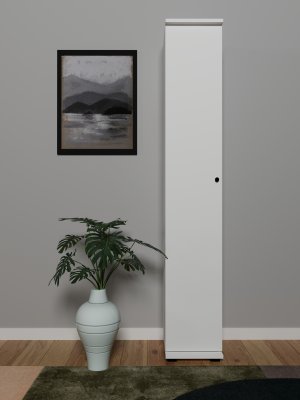 Çok Amaçlı Banyo Dolabı Tek Kapaklı