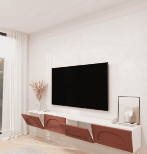 Duvara Monte 240 Cm Tv Ünitesi Membran Kapak - Görsel 2