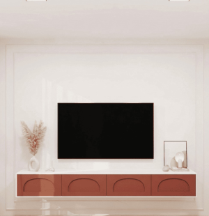 Duvara Monte 240 Cm Tv Ünitesi Membran Kapak - Görsel 1