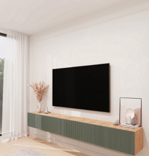 Duvara Monte TV Ünitesi Desenli - Görsel 3