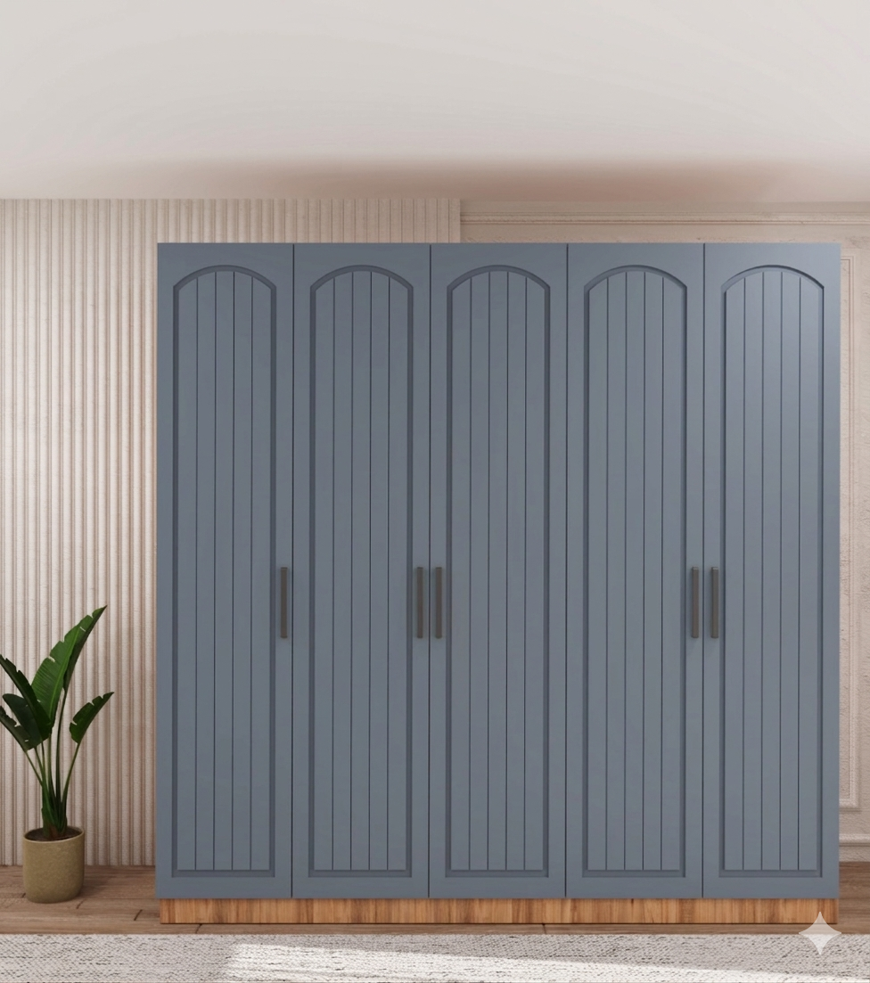 Meşe Gardrop 5 Kapaklı