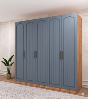 Meşe Gardrop 5 Kapaklı - Görsel 2