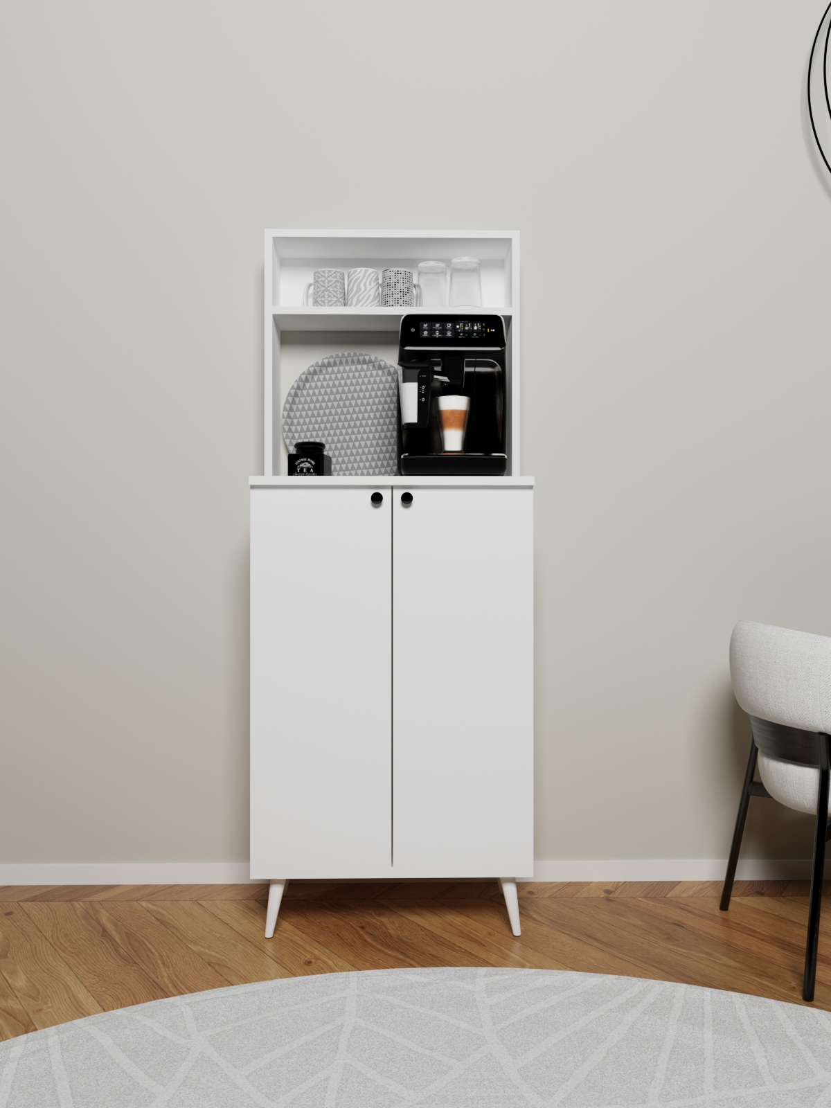 Mutfak Küçük Kahve Köşesi Dolaplı