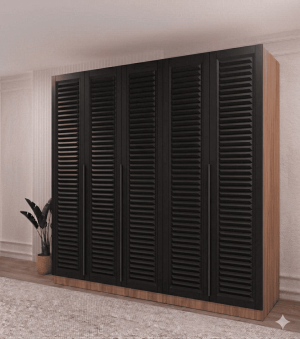 Siyah Gardrop 5 Kapaklı - Görsel 2