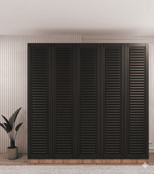 Siyah Gardrop 5 Kapaklı - Görsel 1