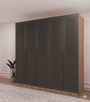 Yatak Odası Gardolabı 5 Kapaklı - Görsel 2